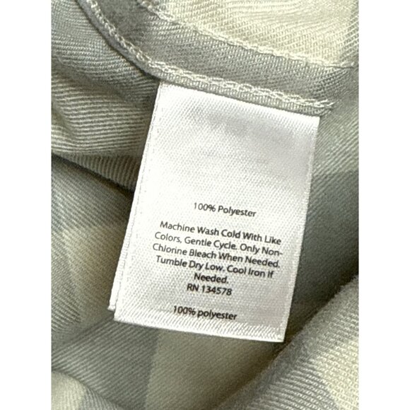 Vineyard Vines Women's Shirt Performance Relaxed Button Down Grey Plaid Size 2 - Picture 9 of 9